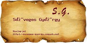 Süveges György névjegykártya