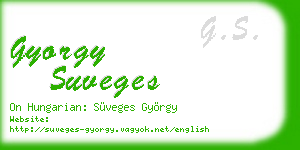 gyorgy suveges business card