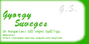 gyorgy suveges business card